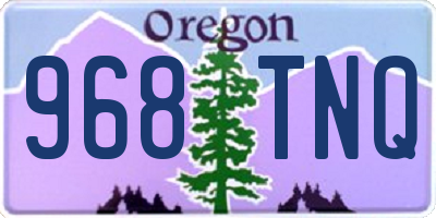 OR license plate 968TNQ