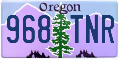 OR license plate 968TNR