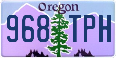 OR license plate 968TPH