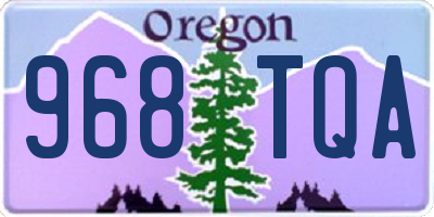 OR license plate 968TQA