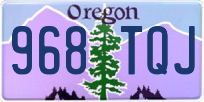 OR license plate 968TQJ