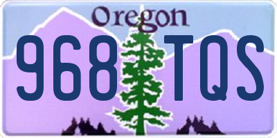 OR license plate 968TQS