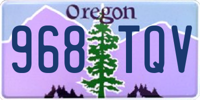 OR license plate 968TQV