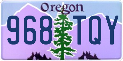 OR license plate 968TQY