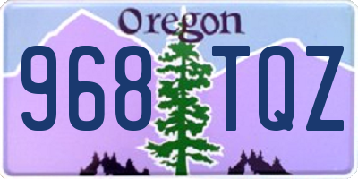 OR license plate 968TQZ