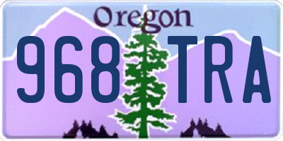 OR license plate 968TRA