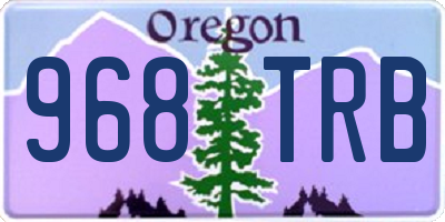 OR license plate 968TRB