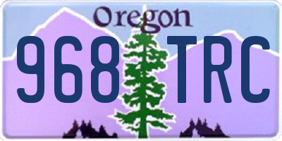 OR license plate 968TRC