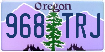 OR license plate 968TRJ