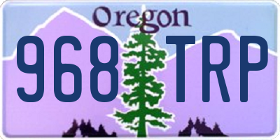 OR license plate 968TRP