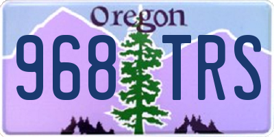 OR license plate 968TRS