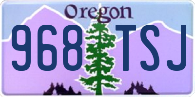 OR license plate 968TSJ