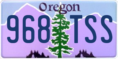 OR license plate 968TSS