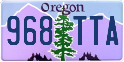 OR license plate 968TTA