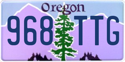 OR license plate 968TTG