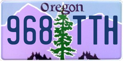 OR license plate 968TTH