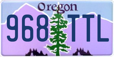 OR license plate 968TTL