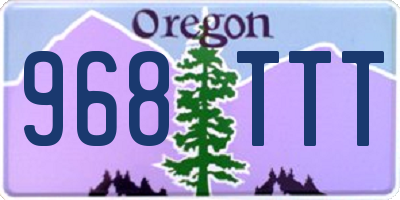 OR license plate 968TTT