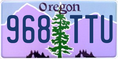OR license plate 968TTU