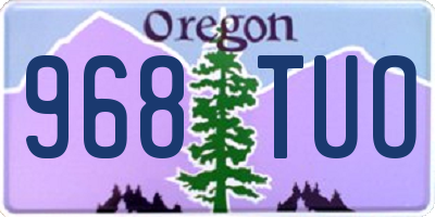 OR license plate 968TUO