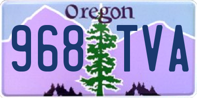 OR license plate 968TVA