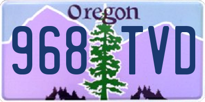 OR license plate 968TVD