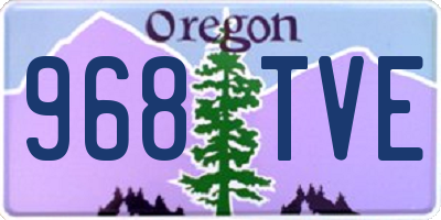 OR license plate 968TVE