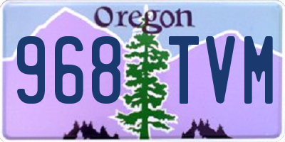 OR license plate 968TVM