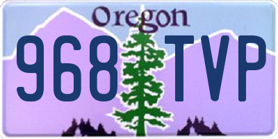 OR license plate 968TVP