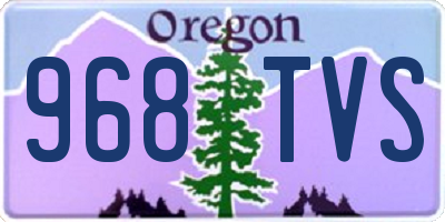 OR license plate 968TVS