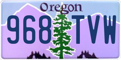 OR license plate 968TVW