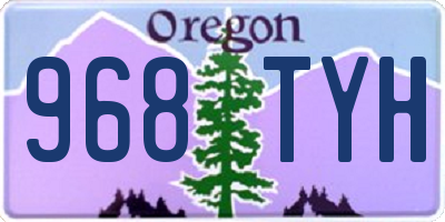 OR license plate 968TYH