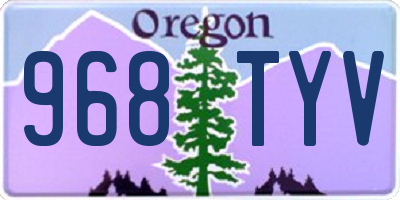 OR license plate 968TYV