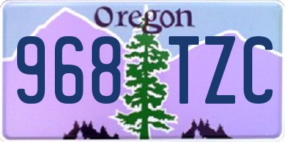OR license plate 968TZC