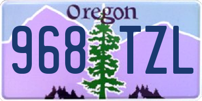 OR license plate 968TZL