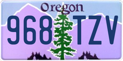 OR license plate 968TZV