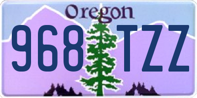 OR license plate 968TZZ