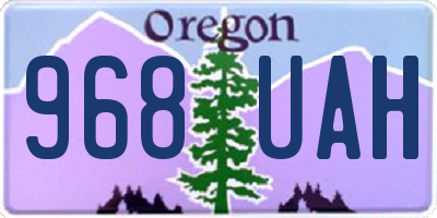OR license plate 968UAH
