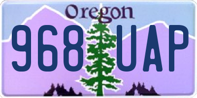 OR license plate 968UAP
