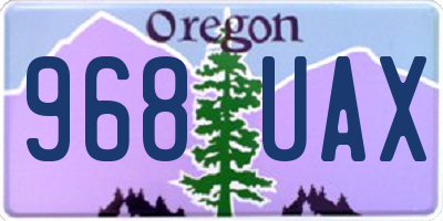 OR license plate 968UAX