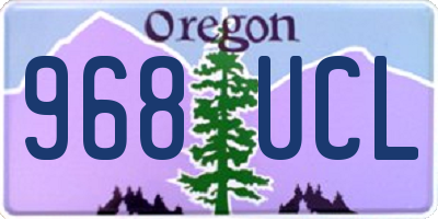 OR license plate 968UCL