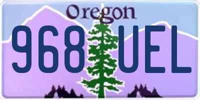 OR license plate 968UEL