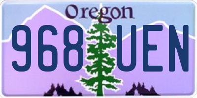 OR license plate 968UEN