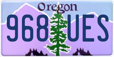 OR license plate 968UES