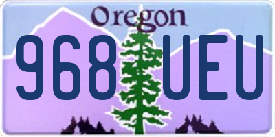OR license plate 968UEU