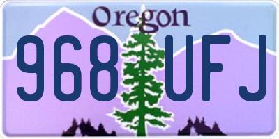 OR license plate 968UFJ