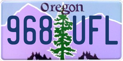 OR license plate 968UFL