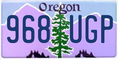 OR license plate 968UGP