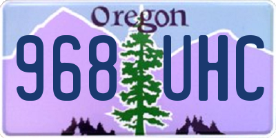 OR license plate 968UHC
