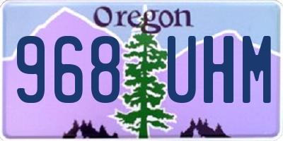 OR license plate 968UHM